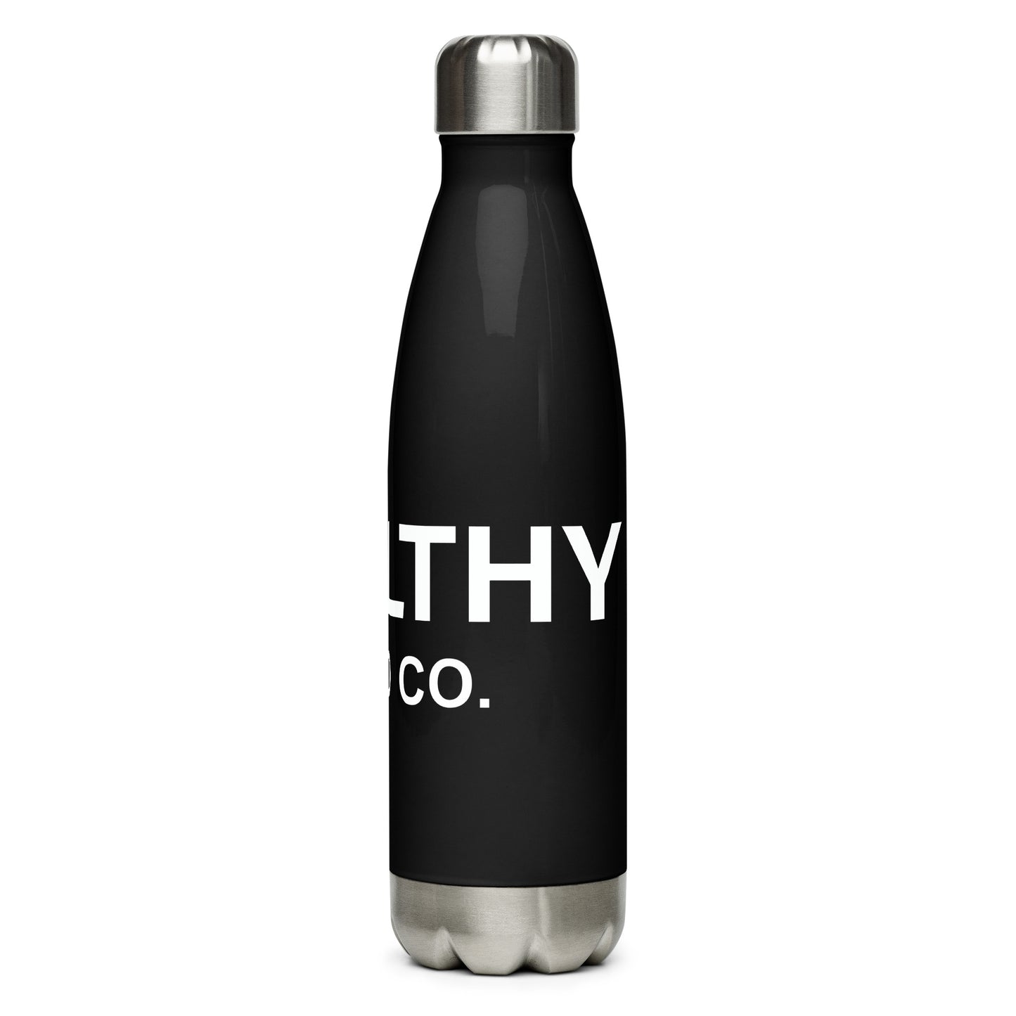Black Stainless steel water bottle
